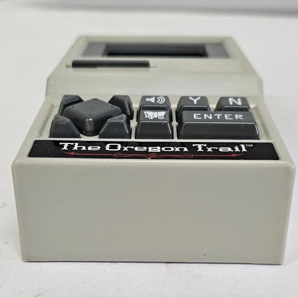 The Oregon Trail Handheld Electronic Game Basic Fun 09597 Retro Desktop Toy